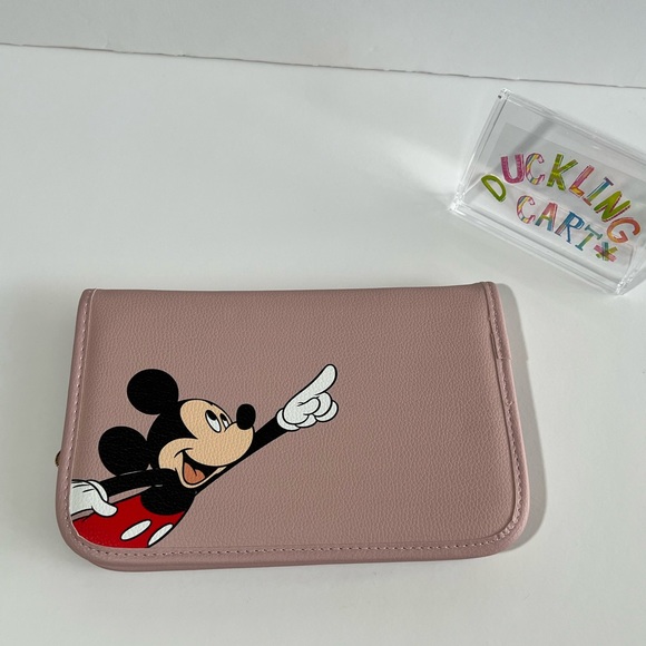 NEW Samantha Thavasa Mickey & Minnie Large Pink Wallet / Planner - Picture 4 of 11